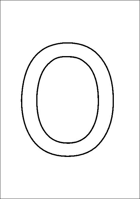 немецкая буква O для распечатки раскраска