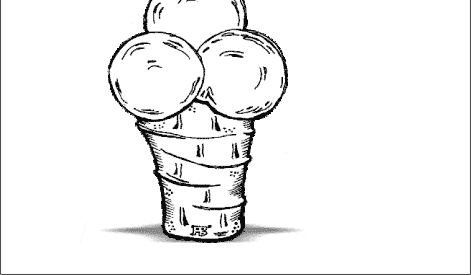 рисунок мороженого