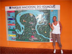 карта Национального Парка Игуачу в Бразилии