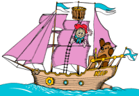 Парусник раскраска Sailing-ship raskraska for print