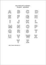 English alphabet